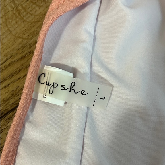 Cupshe Coral Bikini with Lace-Up Detail - Picture 5 of 7